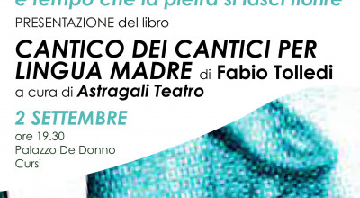 CANTICO DEI CANTICI PER LINGUA MADRE di Fabio Tolledi - Programma...