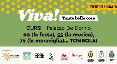 Progetto VIVA Tante belle cose! - TOMBOLATA SOCIALE ONLINE